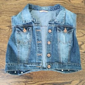 Vest jean jacket